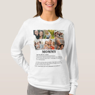 Personalised Mummy Definition 6 Photo Collage T-Shirt