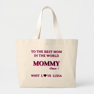 Personalised Mummy mum Script Large Tote Bag