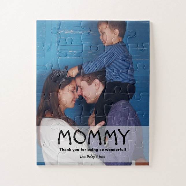 Personalised Mummy photo Mother's day Jigsaw Puzzle (Vertical)