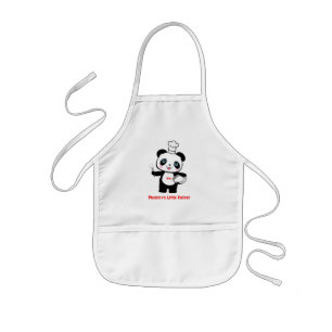 Personalised Mummy's Little Helper Panda Kid Apron