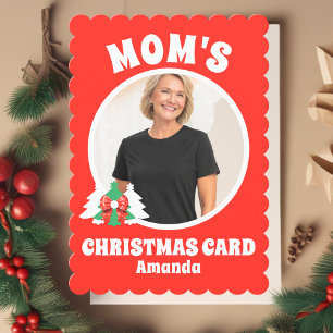 Personalised Mum's Photo Christmas Holiday Card