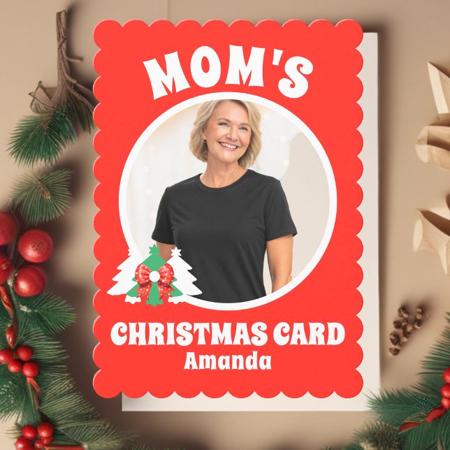 Personalised Mum's Photo Christmas Holiday Card (Creator Uploaded)