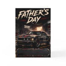 Personalised Muscle Car Dad Card