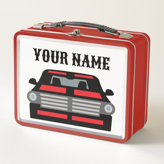 Personalised Muscle Cars Custom Metal Lunch Box (Front)