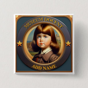 Personalised Museum Docent Button