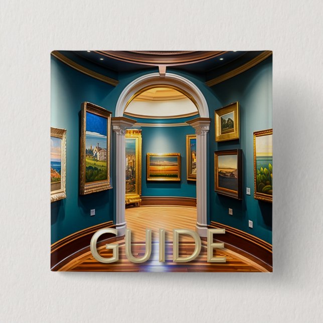 Personalised Museum Guide Button (Front)
