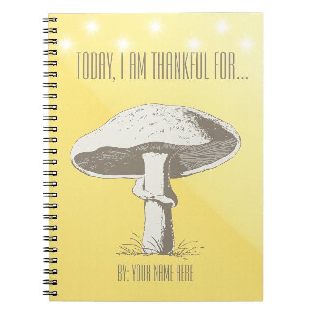 Personalised Mushroom Journal  (Front)