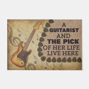 Personalised Music Doormat - Guitar Players