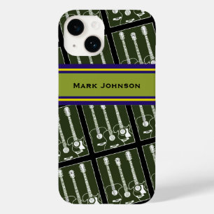 personalised music guitar pattern Case-Mate iPhone 14 case