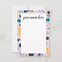 Personalised Music Instruments Notecads