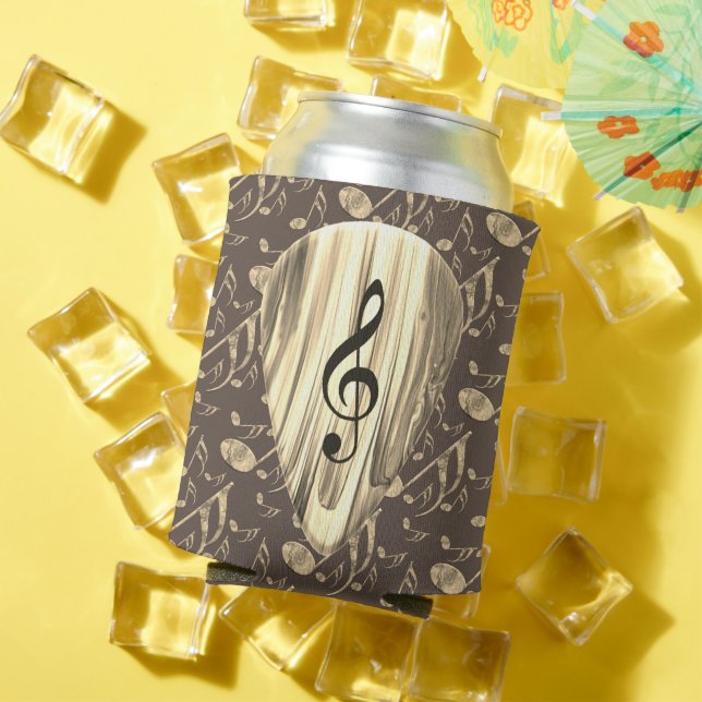 Personalised Music Note Guitar Pick  Can Cooler (In Situ Summer)
