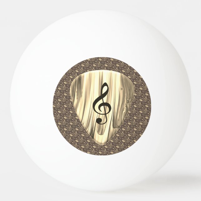 Personalised Music Note Guitar Pick  Ping Pong Ball (Front)