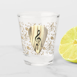Personalised Music Note Guitar Pick Shot Glass