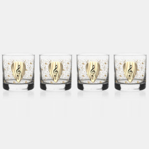 Personalised Music Note Guitar Pick Whiskey Glass
