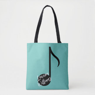 Personalised Music Note Tote Bag