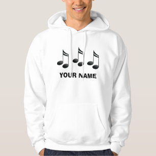 Personalised Music Notes Hoodie