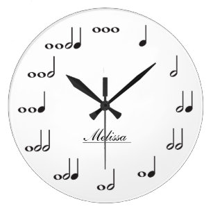 Music Notes Wall Clocks | Zazzle.com.au Music Notes Wall Clocks | Zazzle.com.au