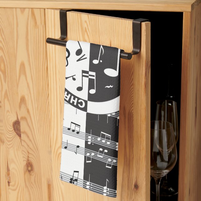  Personalised music score design Tea Towel (Thirds Fold)
