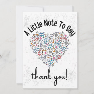 Personalised Music Teacher Appreciation Card