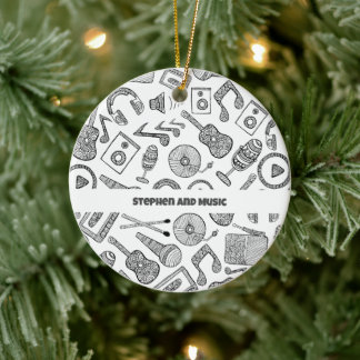 Personalised Musical Instruments Music Accessories Ceramic Ornament