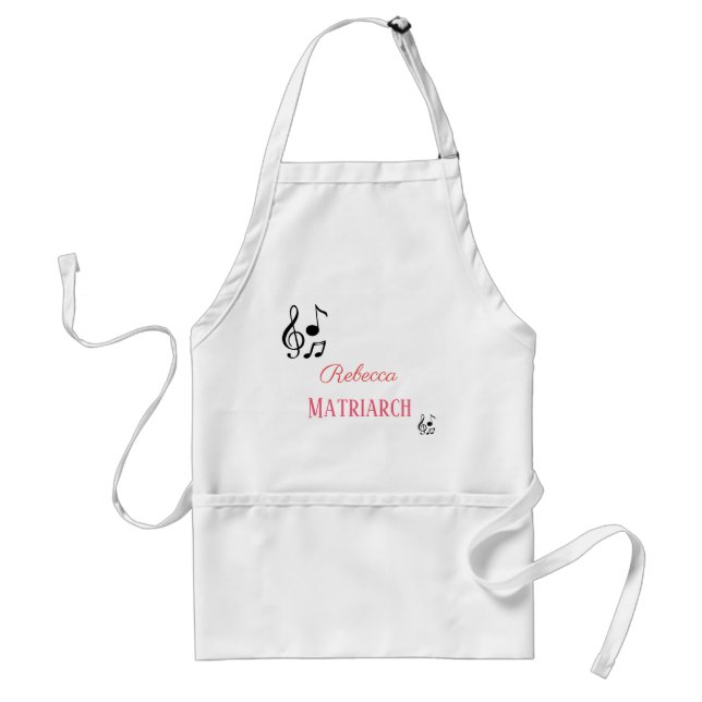 Personalised Musical Matriarch Mother design Standard Apron (Front)