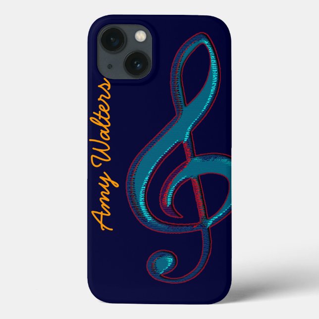personalised musical note / clave Case-Mate iPhone case (Back)