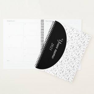 Personalised Musical symbols Planner