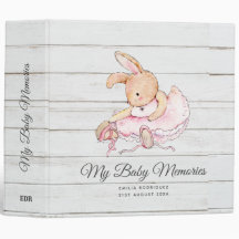 Personalised MY BABY MEMORIES - Rabbit Ballerina
