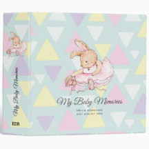 Personalised MY BABY MEMORIES - Rabbit Ballerina