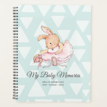 Personalised MY BABY MEMORIES - Rabbit Ballerina