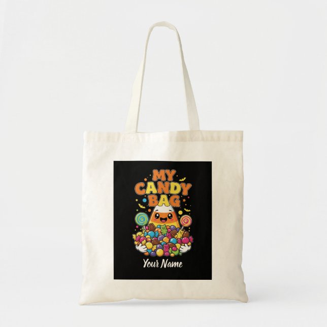 Personalised My Candy Bag - Custom Name Halloween  (Front)