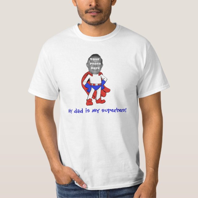 Personalised "My Dad is My Superhero!" Shirt (Front)