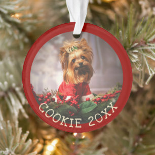 Personalised My First Christmas Dog Keepsake Pet Ornament