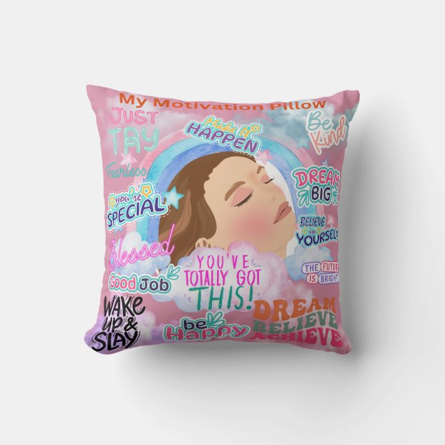 Personalised My Motivation Cushion (Front)