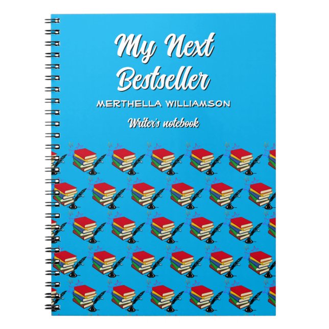 Personalised MY NEXT BESTSELLER Writers Notebook (Front)