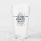 Personalised My Other Office Mountain Camping Glass (Back)