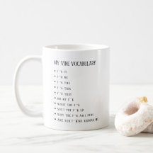 Personalised My Vibe Vocabulary Mug