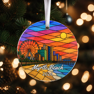 Personalised Myrtle Beach Acrylic Ornament, Custom Ornament