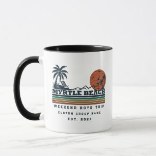 Personalised Myrtle Beach Weekend Bachelor Party Mug