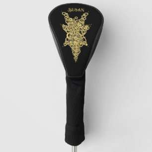 Personalised Mystic Gold  Golf Head Cover