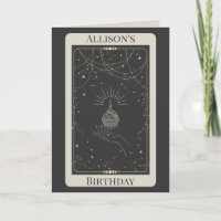Personalised Mystical Navy Tarot Fortune Birthday 