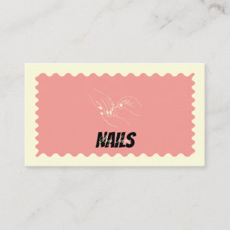 Personalised Nail Technician Business Card 