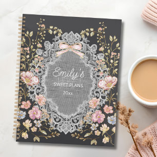 Personalised Name 2026 Weekly Monthly Floral  Planner