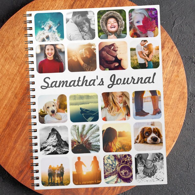 Personalised Name & 20 Photo Notebook (Creator Uploaded)