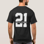 Personalised Name 21st Birthday Modern  T-Shirt<br><div class="desc">Personalised 21st Birthday Modern and Elegant Gifts</div>
