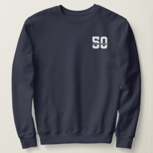 Personalised Name 50th Birthday Modern  Sweatshirt