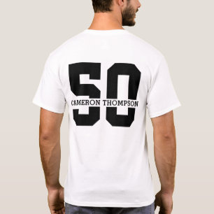 Personalised Name 50th Birthday Modern T-Shirt