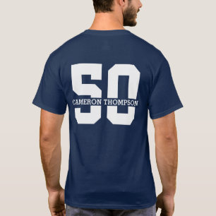 Personalised Name 50th Birthday Modern T-Shirt