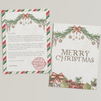Personalised name & address Letter from santa