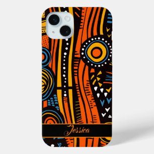 Personalised Name African Print  iPhone 15 Mini Case